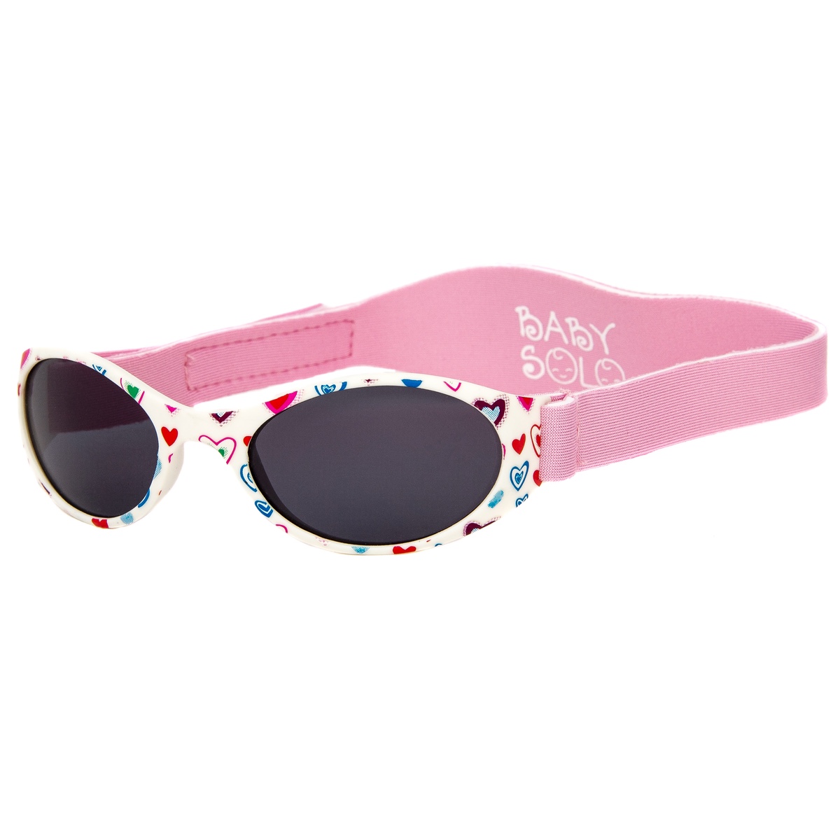 Toddler Sunglasses Blue Half Rimmed Frame Pink Arms UV400 Lens BT003 Baby 