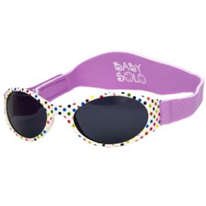 Baby Solo Sunglasses Polka Dottie Frame w/ Solid Black Lens