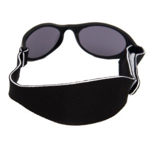 Baby Solo Sunglasses Matte Black Frame w/ Mirror Blue Lens