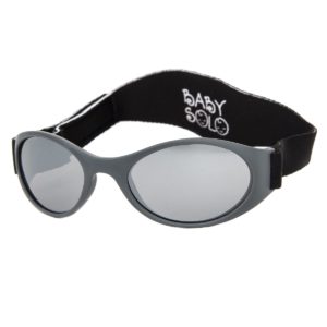 Baby Solo Sunglasses Matte Grey Frame w/ Mirror Silver Lens