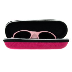 Baby Solo Sunglasses Matte Pink Frame w/ Solid Black Lens