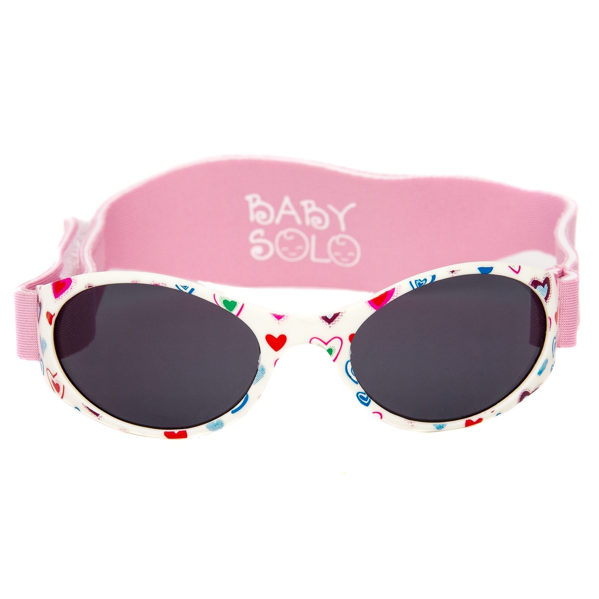 Soft Adorable Durable Case Included 0-36 Months, Dino Dance Frame w/Solid Black Lens Baby Solo Original Baby Sunglasses Safe 