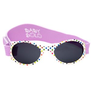 Baby Solo Sunglasses Polka Dottie Frame w/ Solid Black Lens