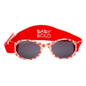 Baby Solo Sunglasses Strawberry Fields Frame w/ Solid Black Lens