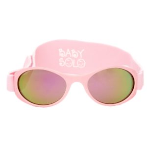 Baby Solo Sunglasses Matte Pink Frame w/ Mirror Rose Gold Lens