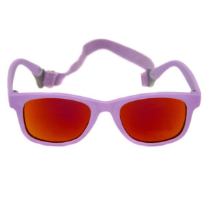 Baby Solo Babyfarer Sunglasses Matte Violet w- Orange Mirror Lens