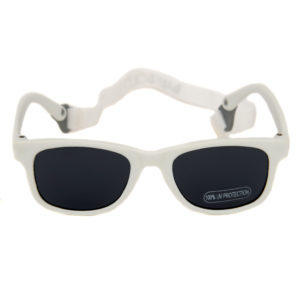 Baby Solo Babyfarer Sunglasses White w: Black Lens
