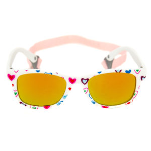 Cutie Pink and Hearts w/ Gold Mirror Lens
