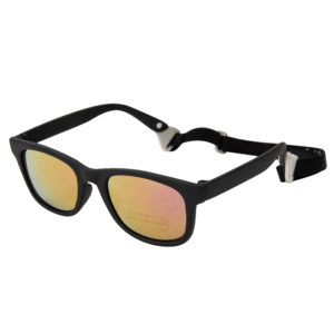 Baby Solo Babyfarer Sunglasses Matte Black Frame w: Hot Pink Mirror Lens 3