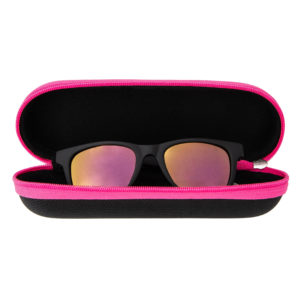Baby Solo Babyfarer Sunglasses Matte Black Frame w: Hot Pink Mirror Lens 5
