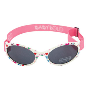 Baby Solo Original 2.0 Large Baby Sunglasses Cutie Pink Heart w: Black