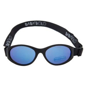 Baby Solo Original 2.0 Small Baby Sunglasses Matte Black w: Blue Mirror